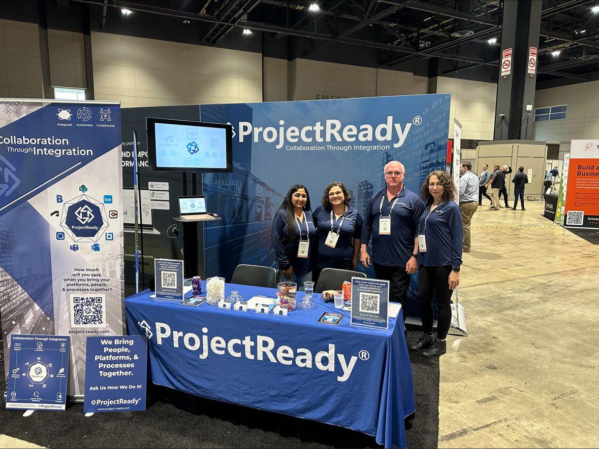 The ProjectReady team attended Procore Groundbreak 2023 to discuss construction project information management solutions with attendees, including content sync, automated project setup, procore bim 360 integration, and more - ProjectReady | ProjectReady